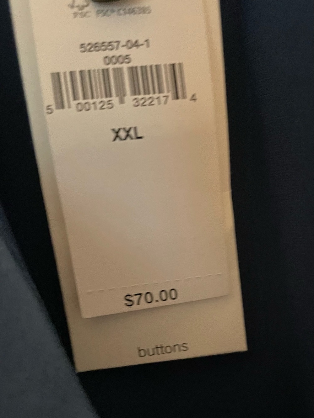 buttons Teal Blue V-Neck Long-Sleeve Blouse - Picture 4 of 5